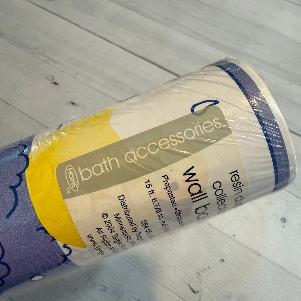 Bath accessories Target 2004 resin duck wallpaper border 15ft one roll NEW